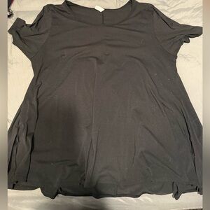 LuLaRoe Black Short Sleeve Swing Top